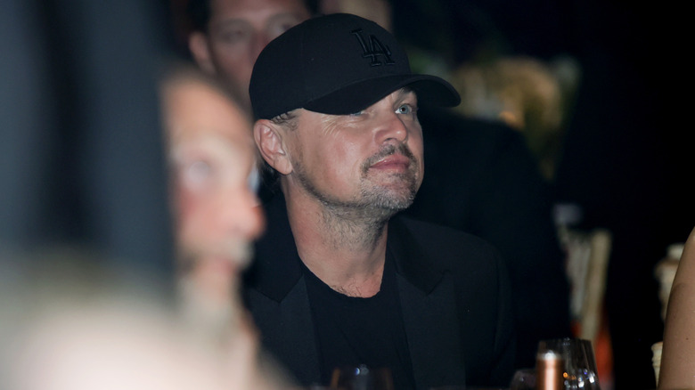 Leonardo DiCaprio wearing baseball cap