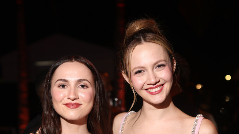 Maude and Iris Apatow at the Vanity Fair Oscar party