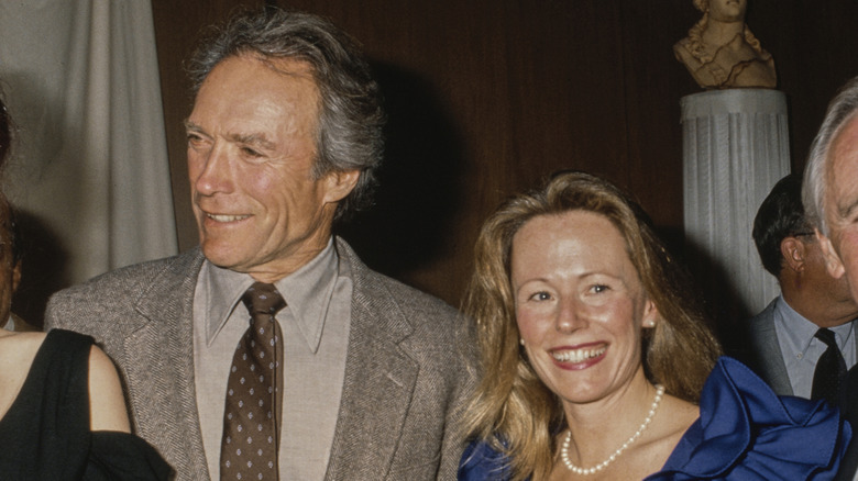 Clint Eastwood and Jacelyn Reeves in 1987
