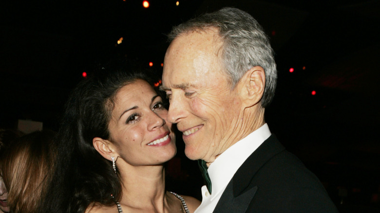 Clint Eastwood and Dina Eastwood at an award ceremony
