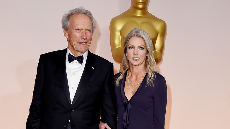 Clint Eastwood and Christina Sandera in February 2015