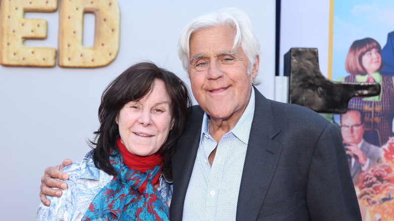 Mavis Leno and Jay Leno smile together