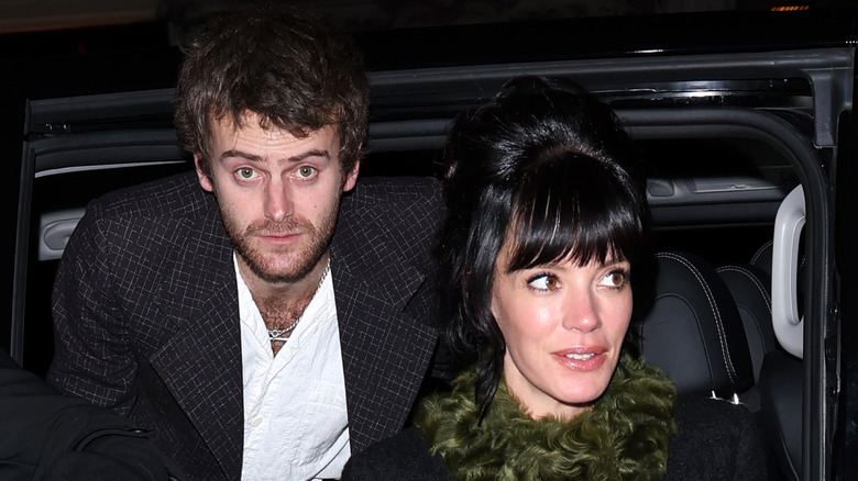 Lily Allen standing next to Jonah Freud