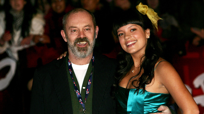Lily Allen and her father, Keith Allen, at an event in 2007.