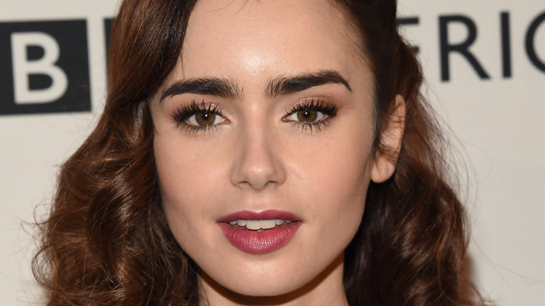 A close-up photo of Lily Collins