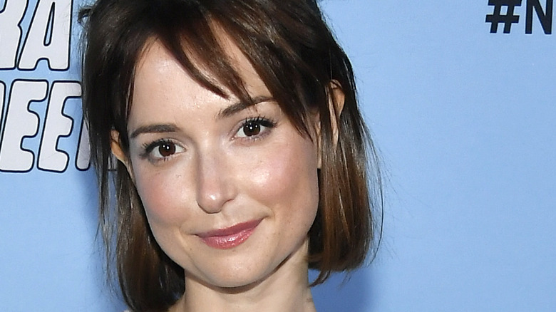Milana Vayntrub attending an event