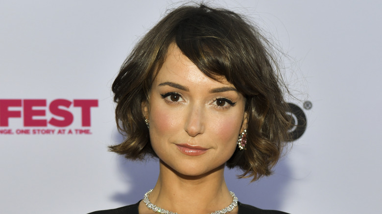 Milana Vayntrub attending an event