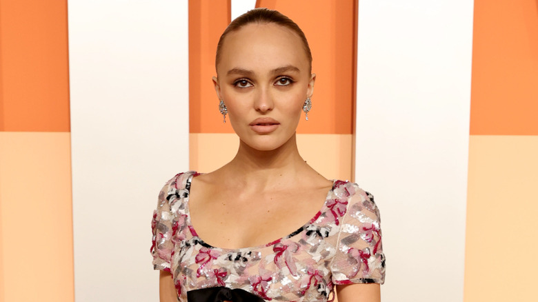 Lily-Rose Depp at the Vanity Fair Oscar Party