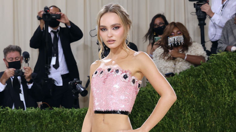 Lily-Rose Depp at the Met Gala in 2021