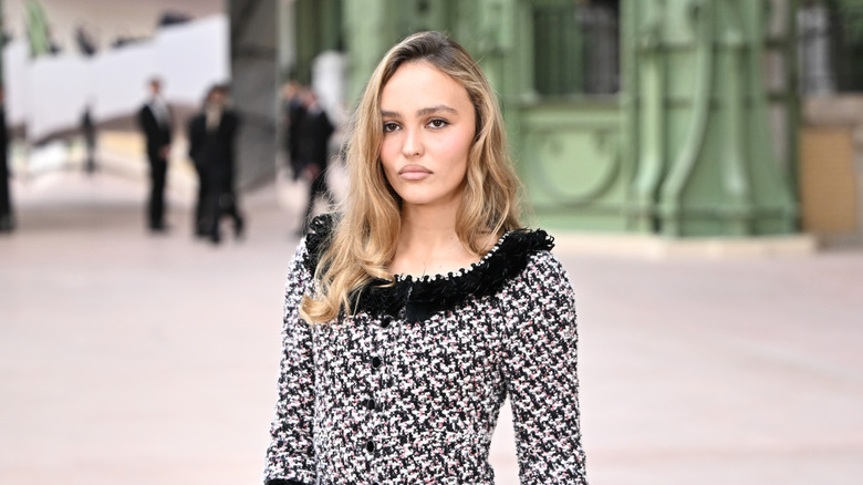 Lily-Rose Depp at a Chanel fashion show