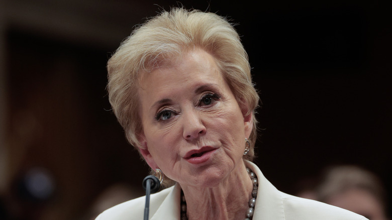 Linda McMahon testifies before the Senate Appropriations Committee on June 3, 2025