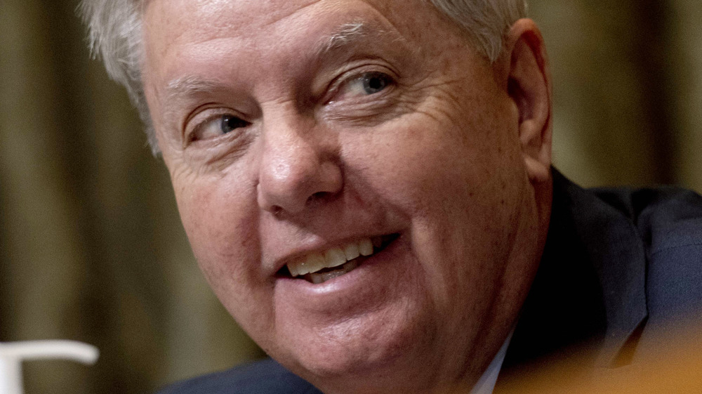 Lindsey Graham smiling