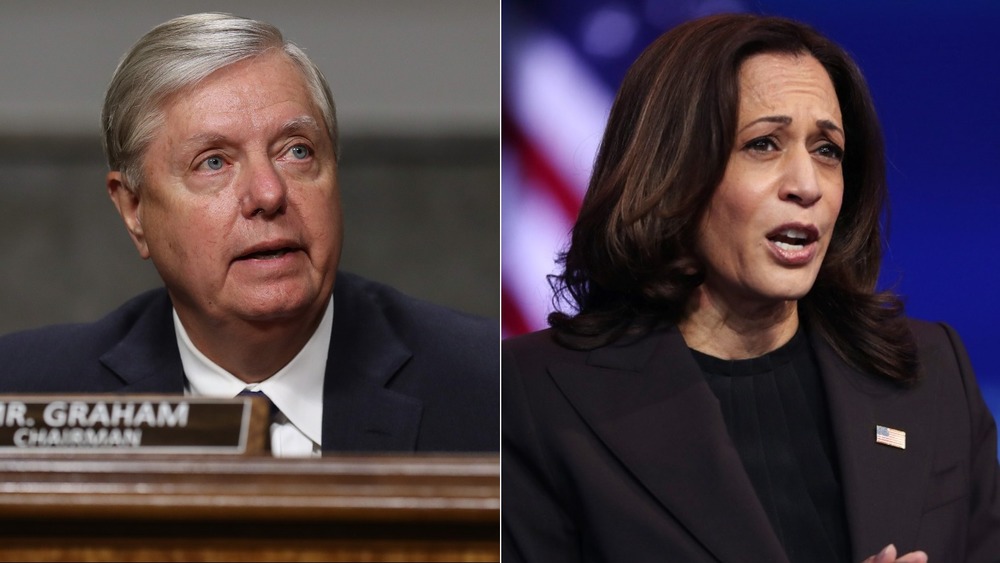 Senators Lindsey Graham and Kamala Harris