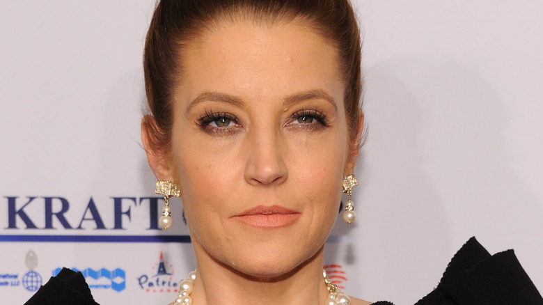 Lisa Marie Presley serious face