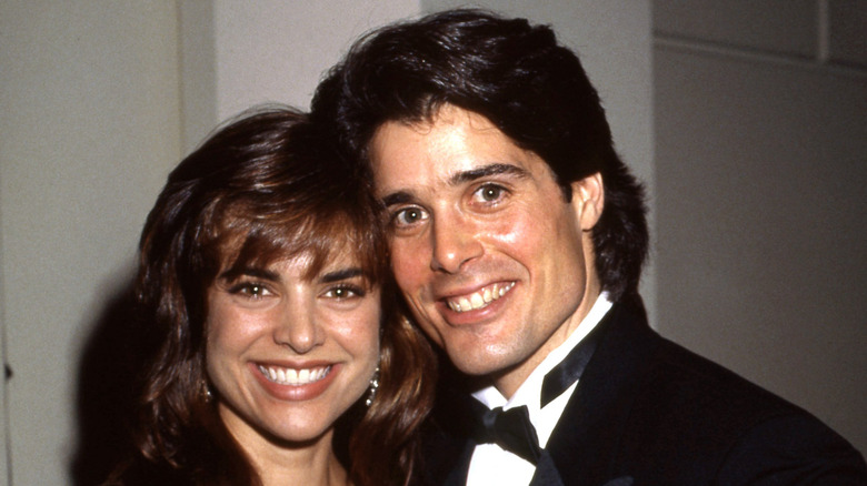 Lisa Rinna and Peter Barton smiling