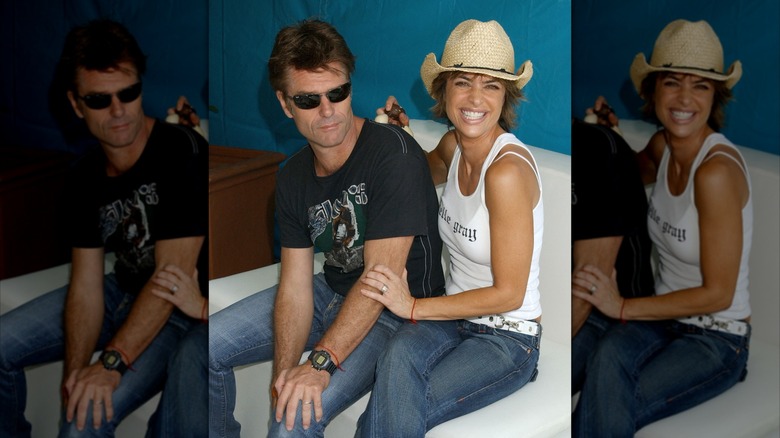 Lisa Rinna and Harry Hamlin at an event in 2004