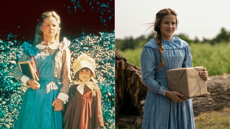 Melissa Sue Anderson as Mary Ingalls on Little House on the Prairie & Skywalker Hughes as Mary Ingalls