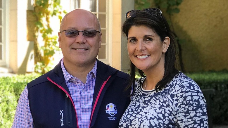 MIchael Haley and Nikki Haley smiling