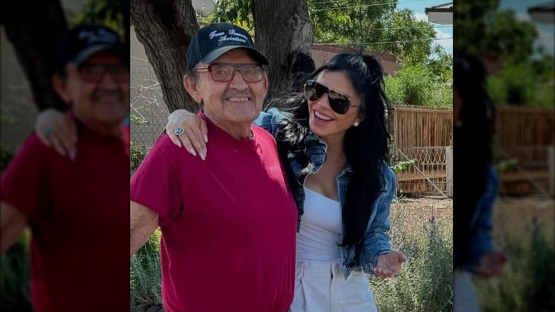 Lauren Sanchez with her dad