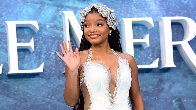 Halle Bailey on red carpet