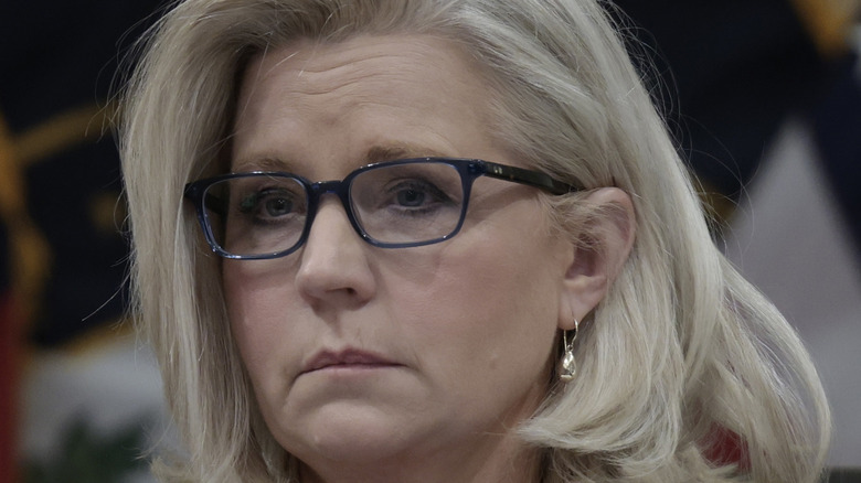 Liz Cheney frowning