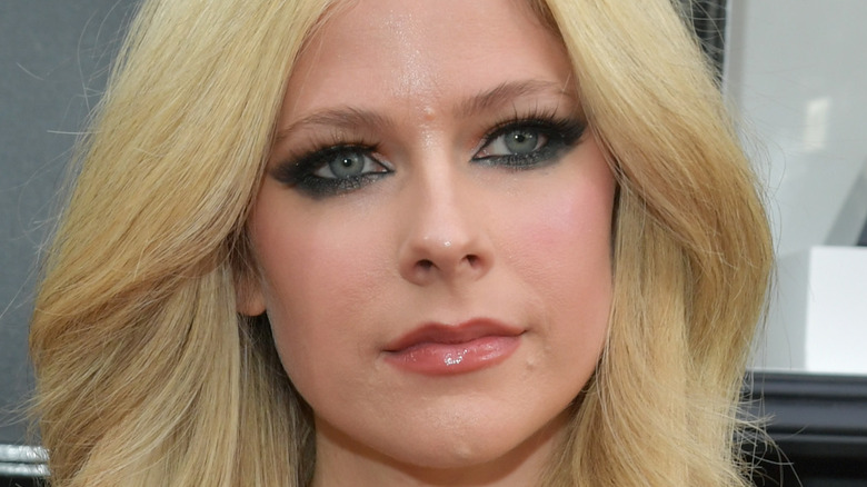 Avril Lavigne at the 2022 Grammys