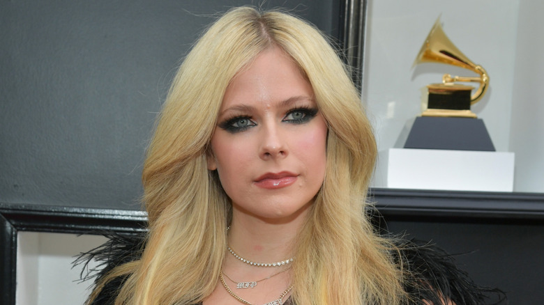 Avril Lavigne at the 2022 Grammys