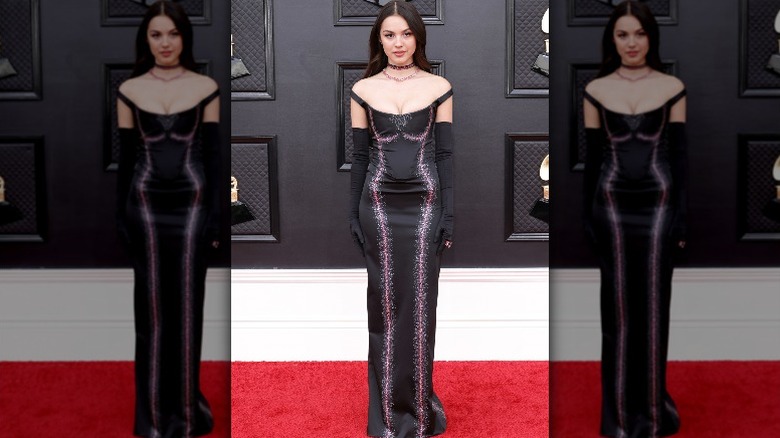 Olivia Rodrigo at the 2022 Grammys