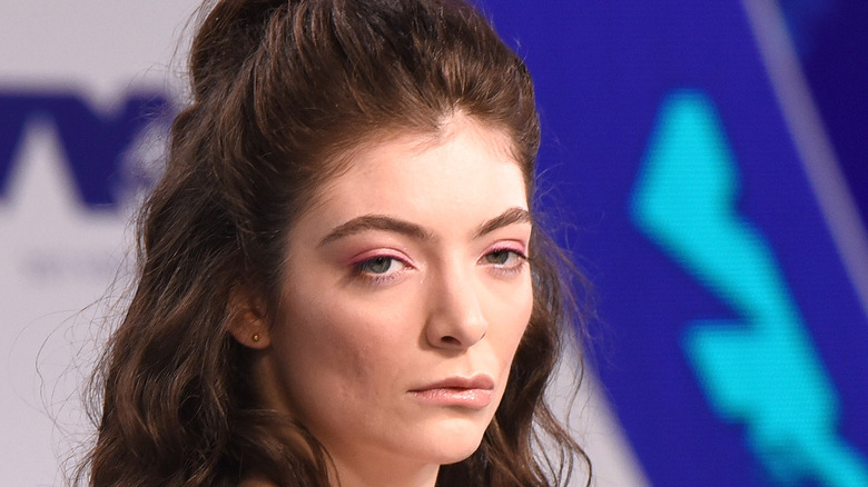 Lorde zoning out