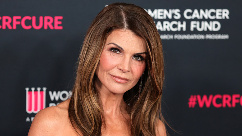 Lori Loughlin at the Women's Cancer Research Fund's Unforgettable Evening gala red carpet