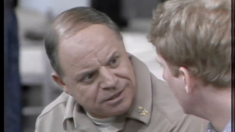 Don Rickles as CPO Sharkey talking to recruit