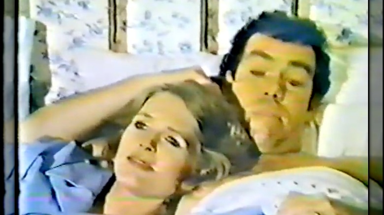 Sharon Gless and John Schuck in bed in Turnabout scene