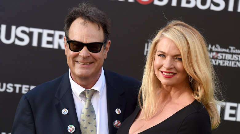 Dan Aykroyd and Donna Dixon smiling