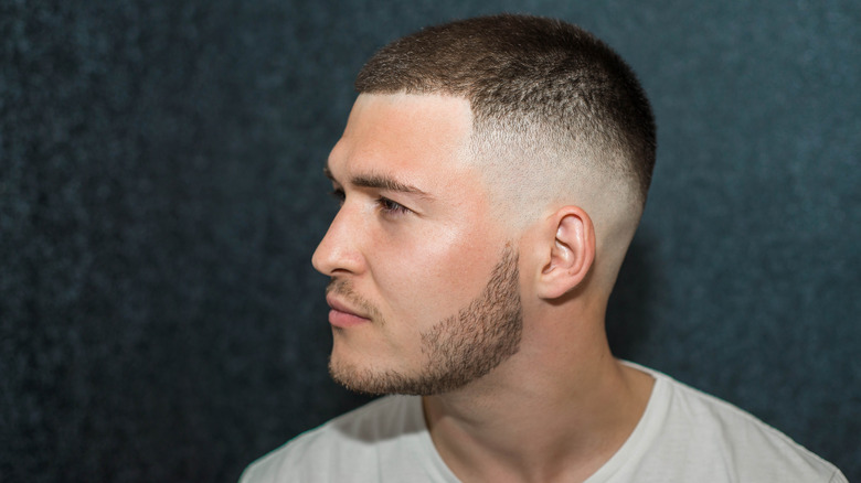 men hair low high fade