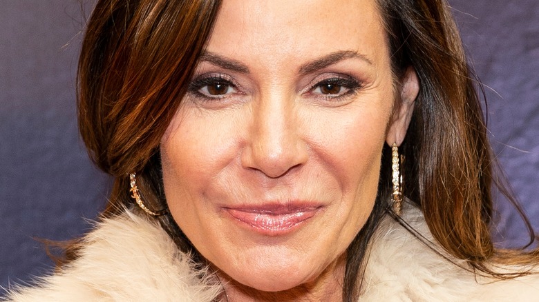 Luann de Lesseps smirking 