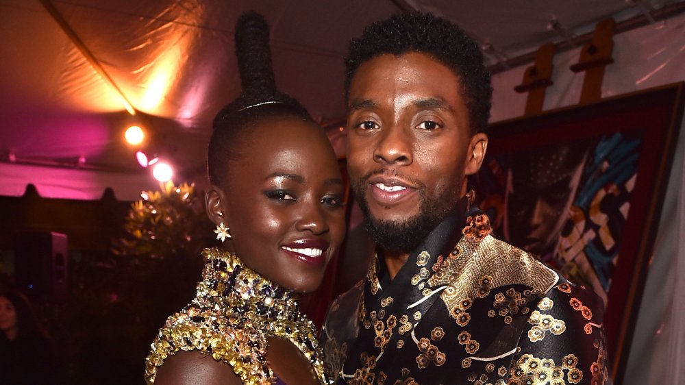 Lupita Nyong'o and Chadwick Boseman