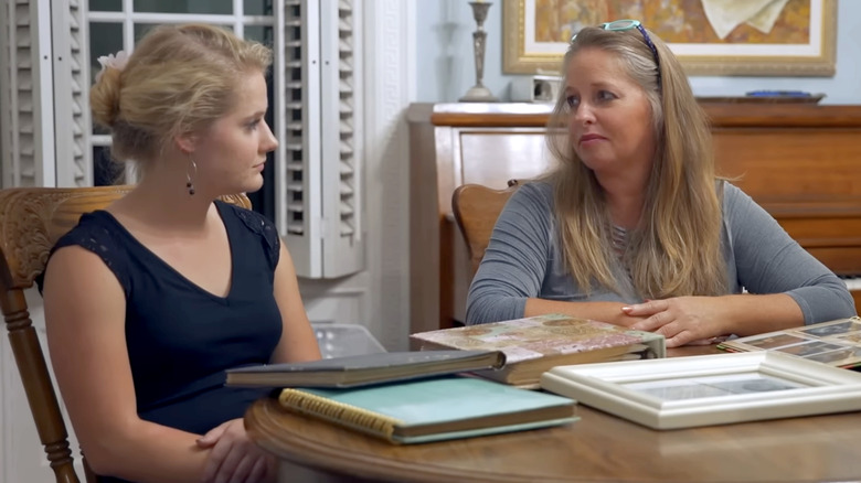 Kim and Lydia Plath talking