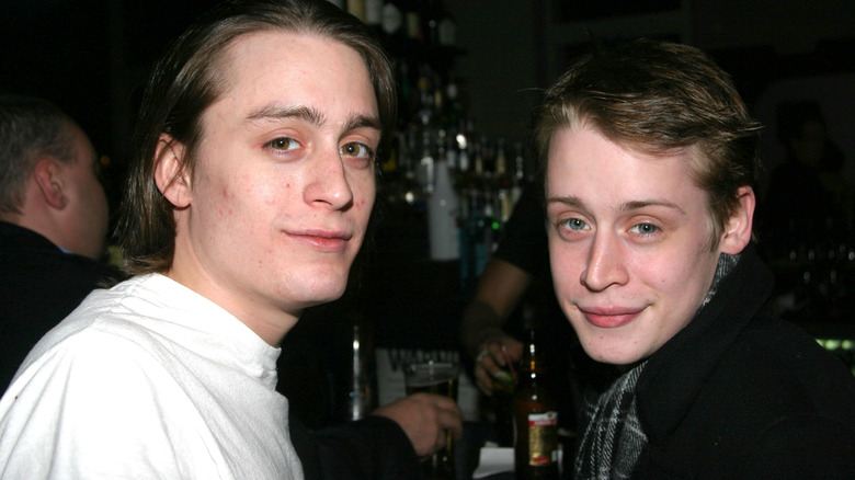 Kieran and Macaulay at a Broadway premiere