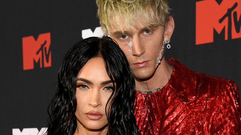 Machine Gun Kelly and Megan Fox on the red carpet.