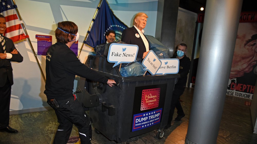 Trump in a dumpster