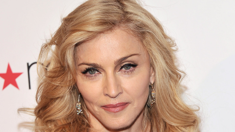 Madonna smiling