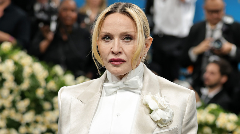 Madonna posing at the Met Gala