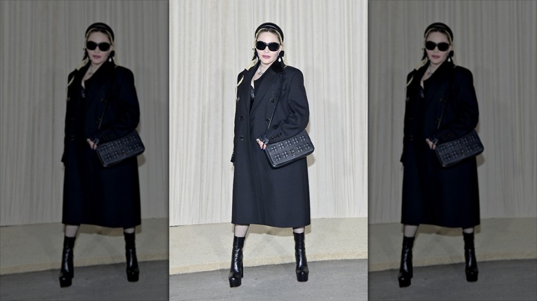 Madonna at a Burberry event