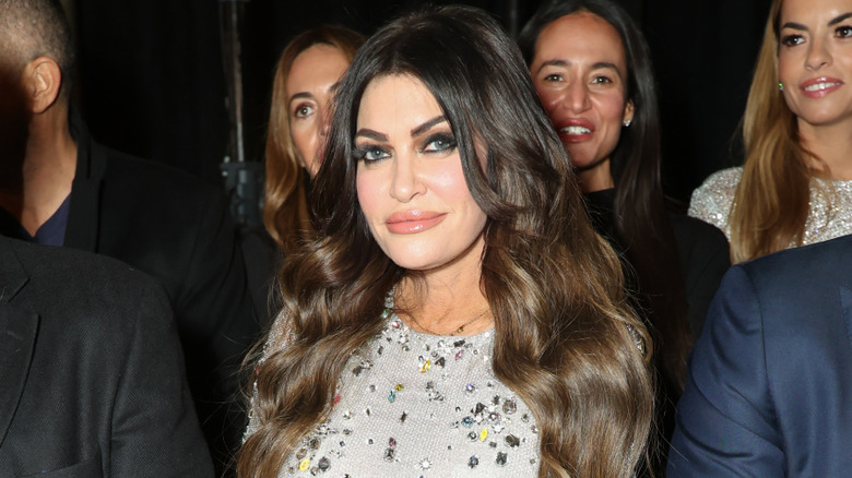 Kimberly Guilfoyle rhinestone dress smiling