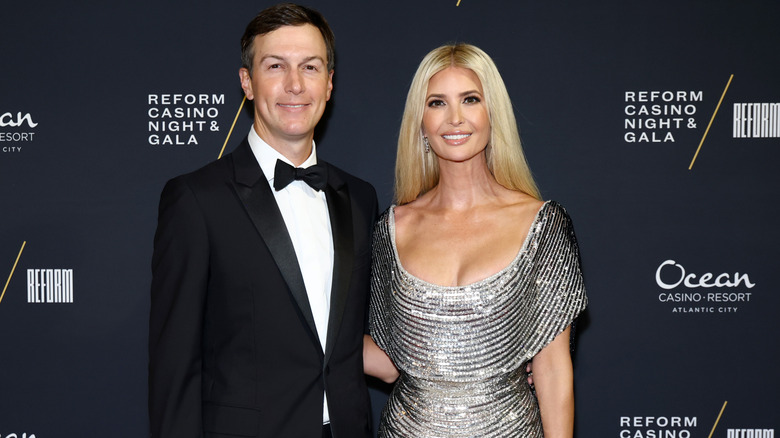 Jared Kushner and Ivanka Trump silver dress casino gala