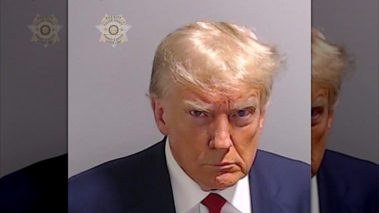 Mug shot of Donald Trump at Fulton County Jail