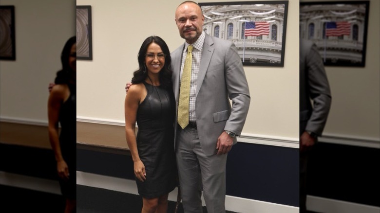 Lauren Boebert and Dan Bongino pose together in her office (2025)