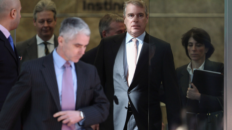 Prince Andrew following allegations concerning his ties to Epstein