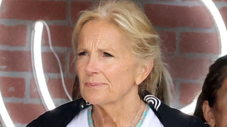 Jill Biden is seen leaving Cycology 202 in Glen Mills, DE