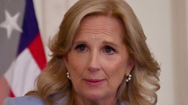 Jill Biden speaks at a military event in the East Room of the White House (2024)